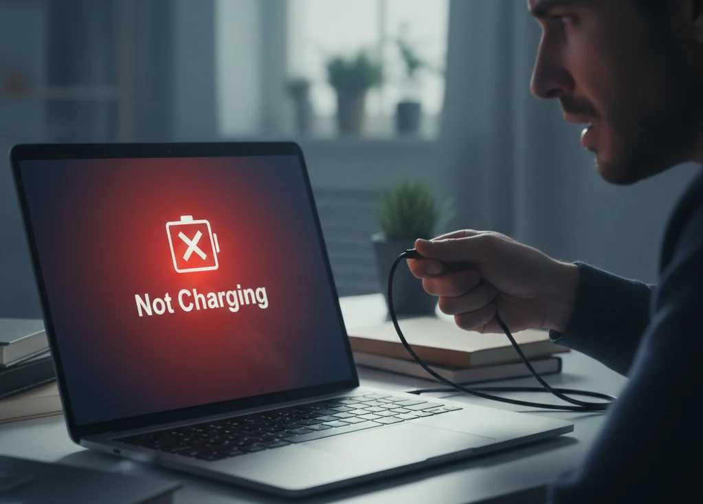 بررسی علت شارژ نشدن لپ تاپ بر اساس علائم